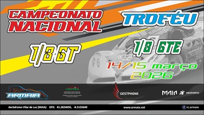1ª Prova do Campeonato Nacional 1/8 GT e Trofeu 1/8 GTE